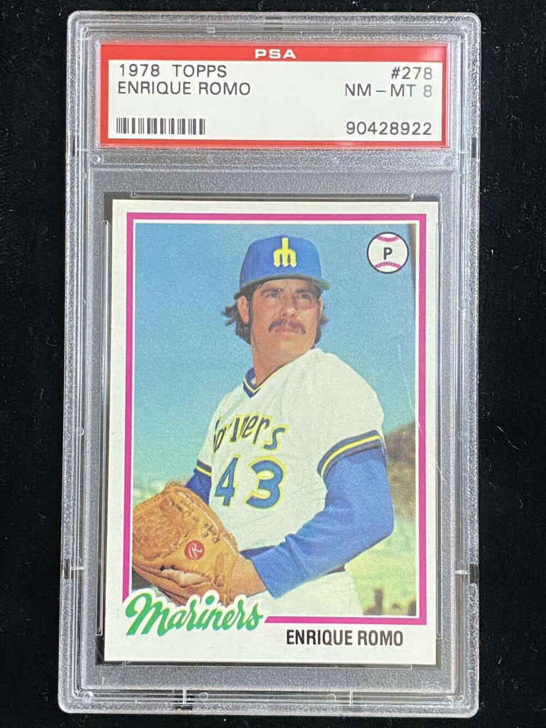 1978 Topps #278 Enrique Romo Mariners PSA 8 NM-Mint