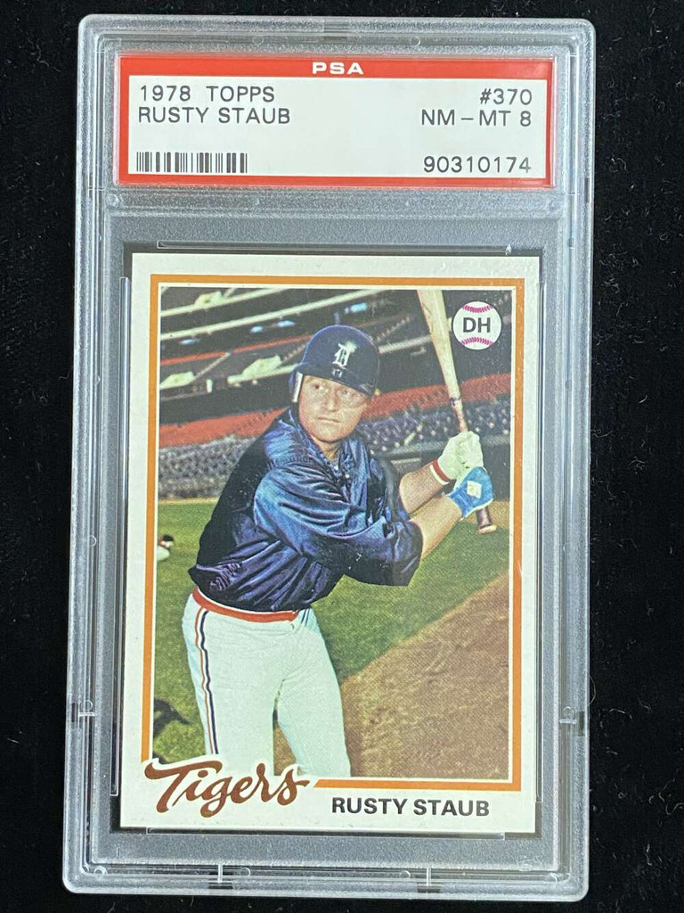1978 Topps #370 Rusty Staub Tigers PSA 8 NM-Mint