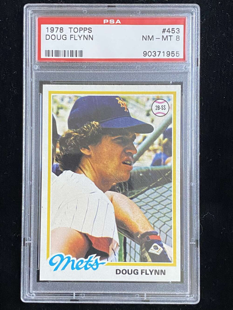 1978 Topps #453 Doug Flynn Mets PSA 8 NM-Mint