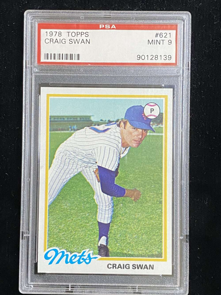 1978 Topps #621 Craig Swan Mets PSA 9 Mint