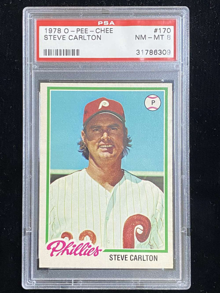 1978 OPC O-Pee-Chee #170 Steve Carlton Phillies PSA 8 NM-Mint