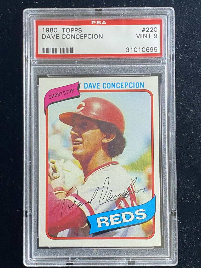 1980 Topps #220 Dave Concepcion Reds PSA 9 Mint