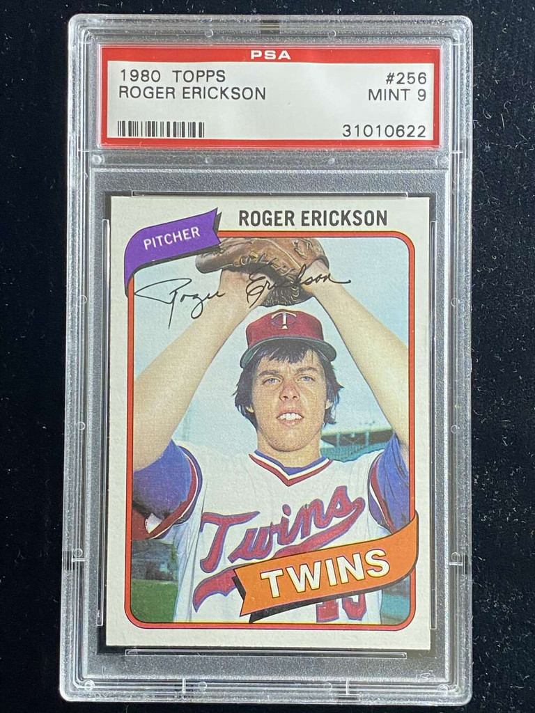 1980 Topps #256 Roger Erickson Twins PSA 9 Mint