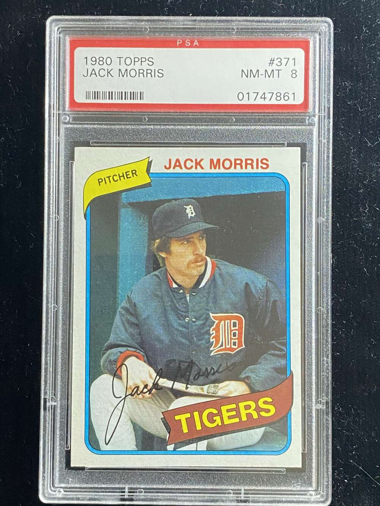 1980 Topps #371 Jack Morris Tigers PSA 8 NM-Mint