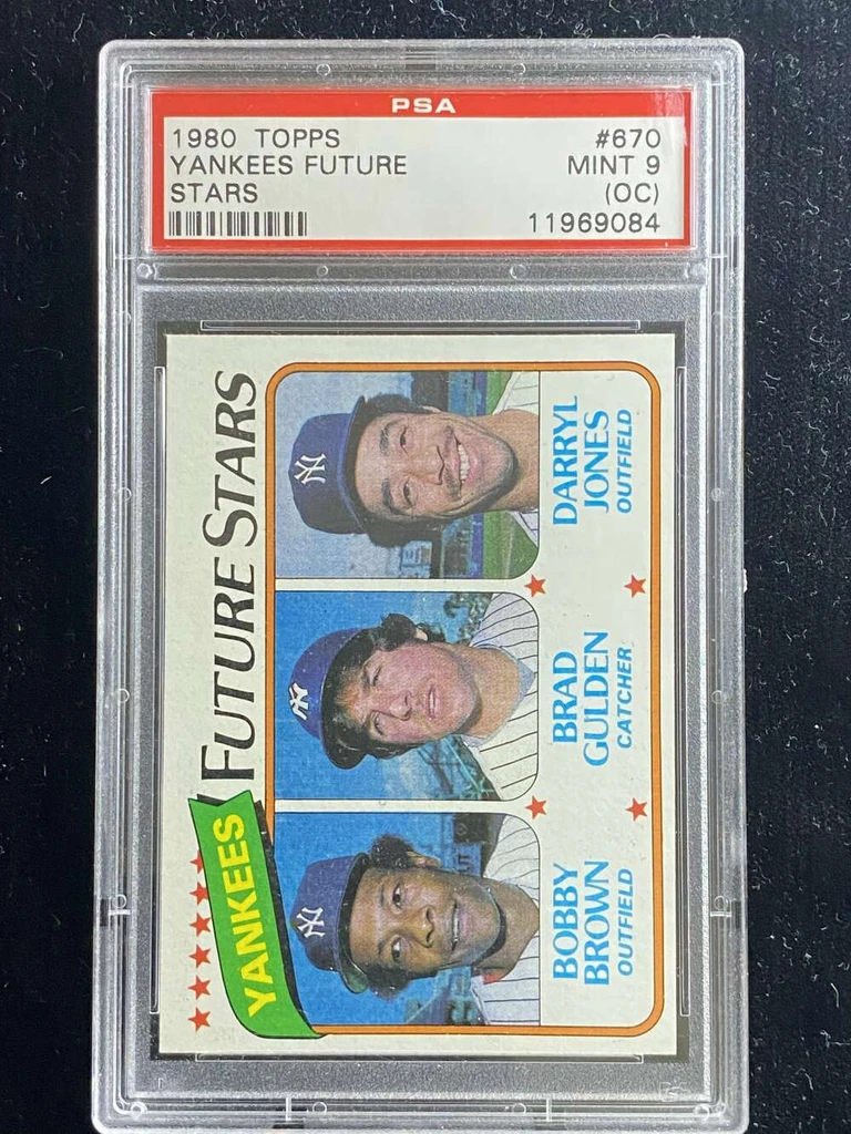 1980 Topps #670 Future Stars Yankees PSA 9oc Mint