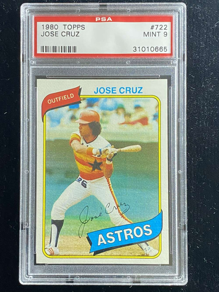 1980 Topps #722 Jose Cruz Astros PSA 9 Mint
