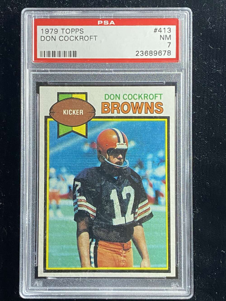1979 Topps #413 Don Cockroft Browns PSA 7 Near Mint