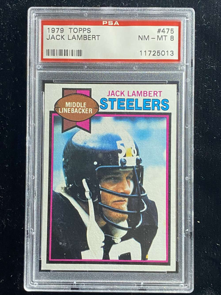1979 Topps #475 Jack Lambert Steelers PSA 8 NM-Mint