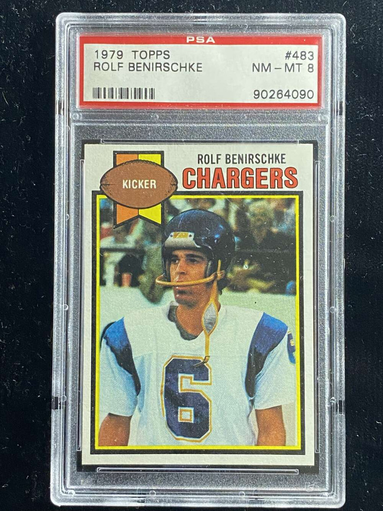 1979 Topps #483 Rolf Benirschke Chargers PSA 8 NM-Mint
