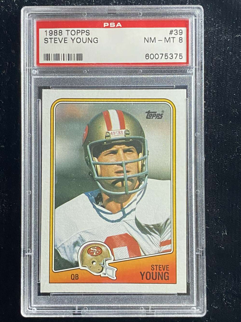 1988 Topps #39 Steve Young 49ers PSA 8 NM-Mint