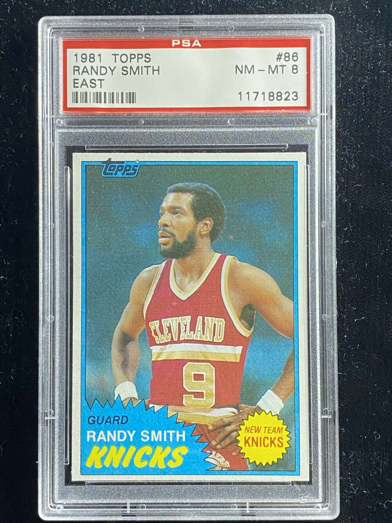 1981-82 Topps East #86 Randy Smith Knicks PSA 8 NM-Mint