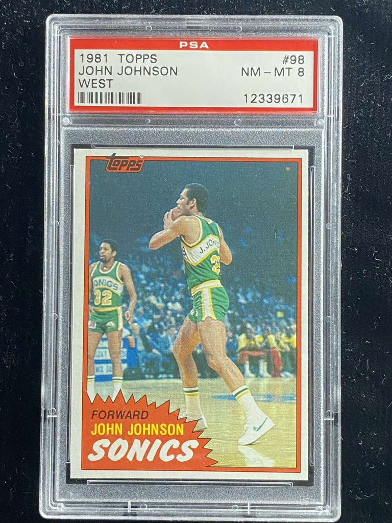 1981-82 Topps West #98 John Johnson Sonics PSA 8 NM-Mint