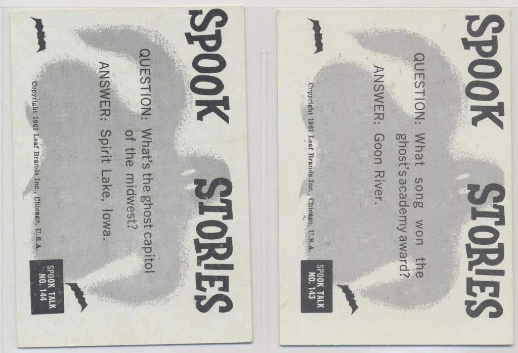 1962-65 Leaf Spook Stories Series 2 (#73 to #144) Partial Set 65/72  #*sku37774
