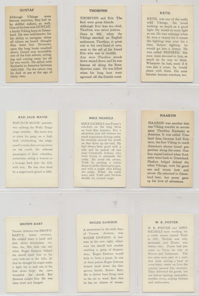 1960's Marx U28 Warriors of the World Action Figure Card  Lot of 46 different  #*sku37778