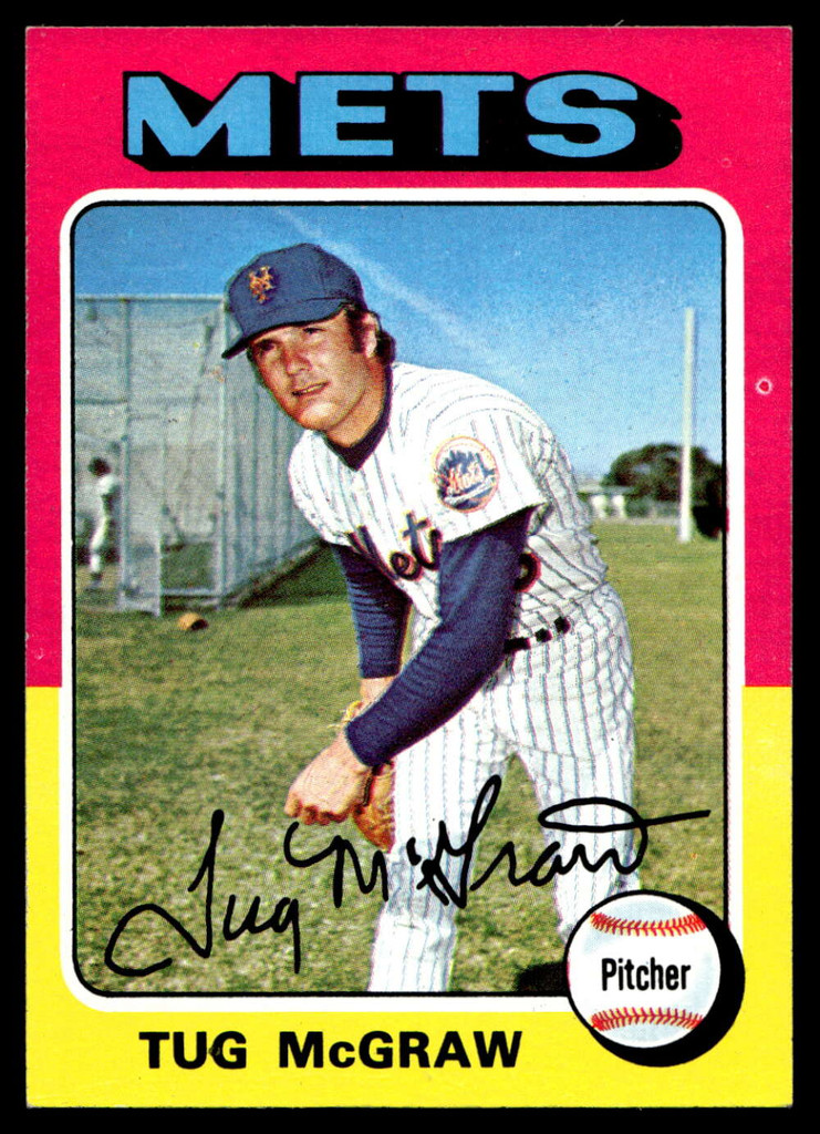 1975 Topps Mini #67 Tug McGraw Near Mint+ 