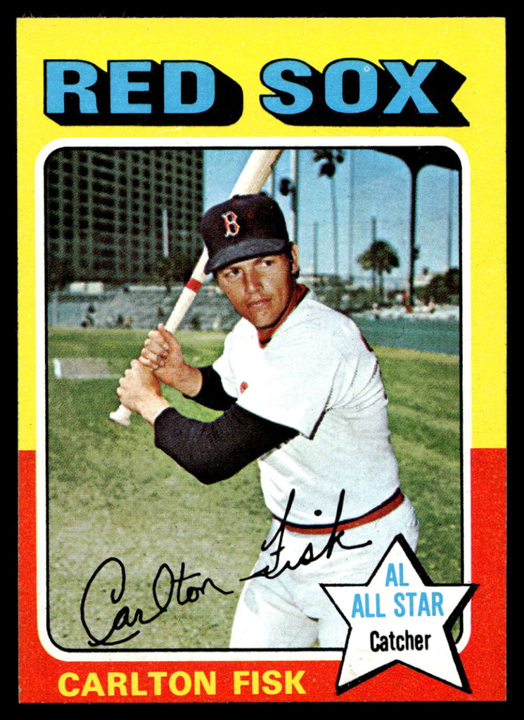 1975 Topps Mini #80 Carlton Fisk AS Near Mint  ID: 527138