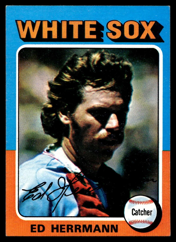 1975 Topps Mini #219 Ed Herrmann Near Mint  ID: 527274