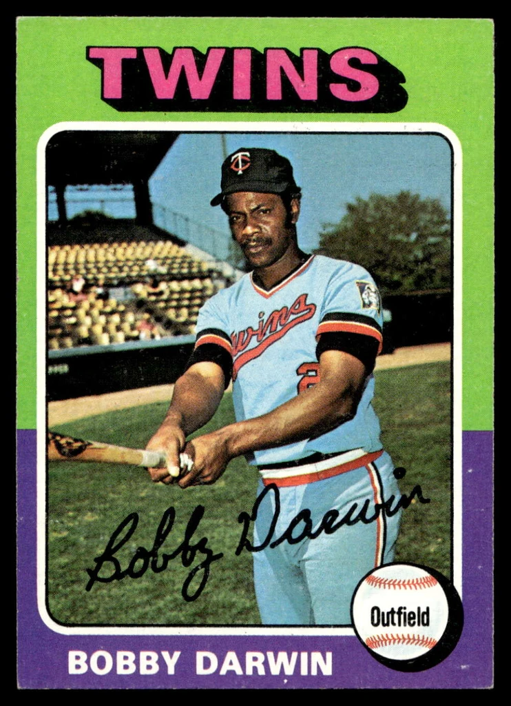 1975 Topps Mini #346 Bobby Darwin Near Mint 
