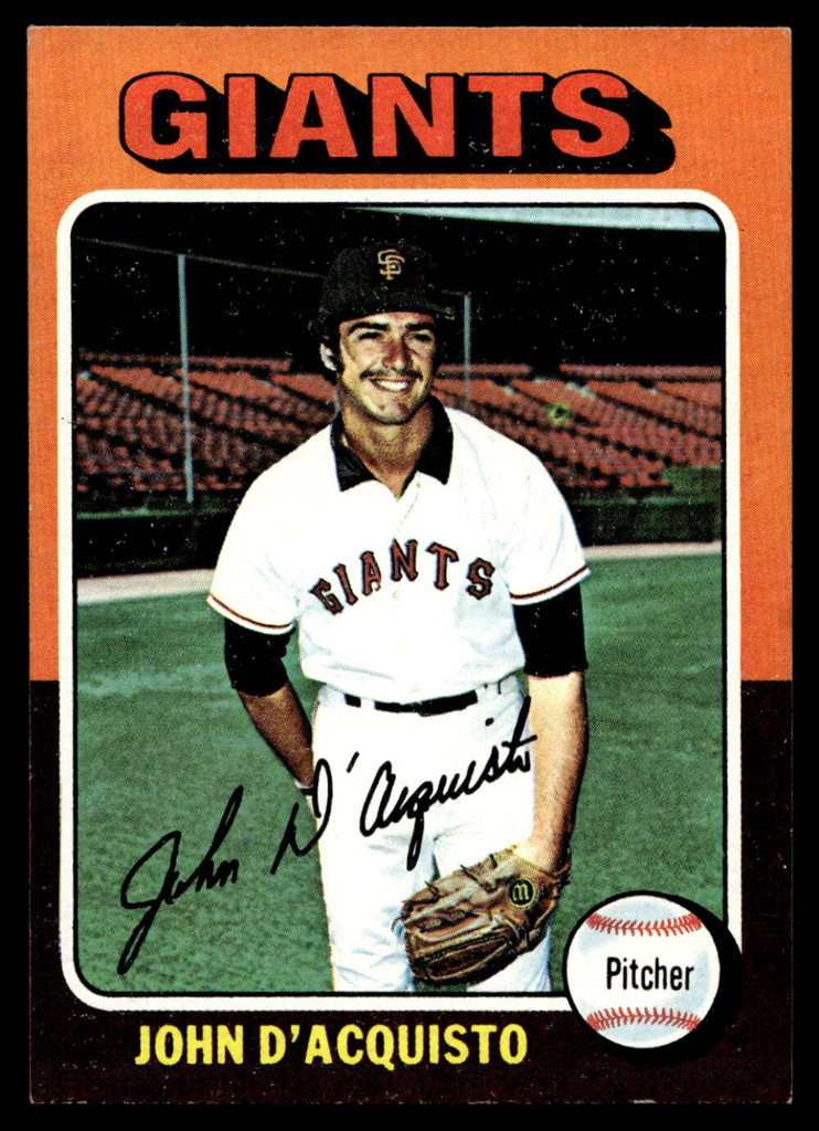 1975 Topps Mini #372 John D'Acquisto Near Mint+  ID: 527418