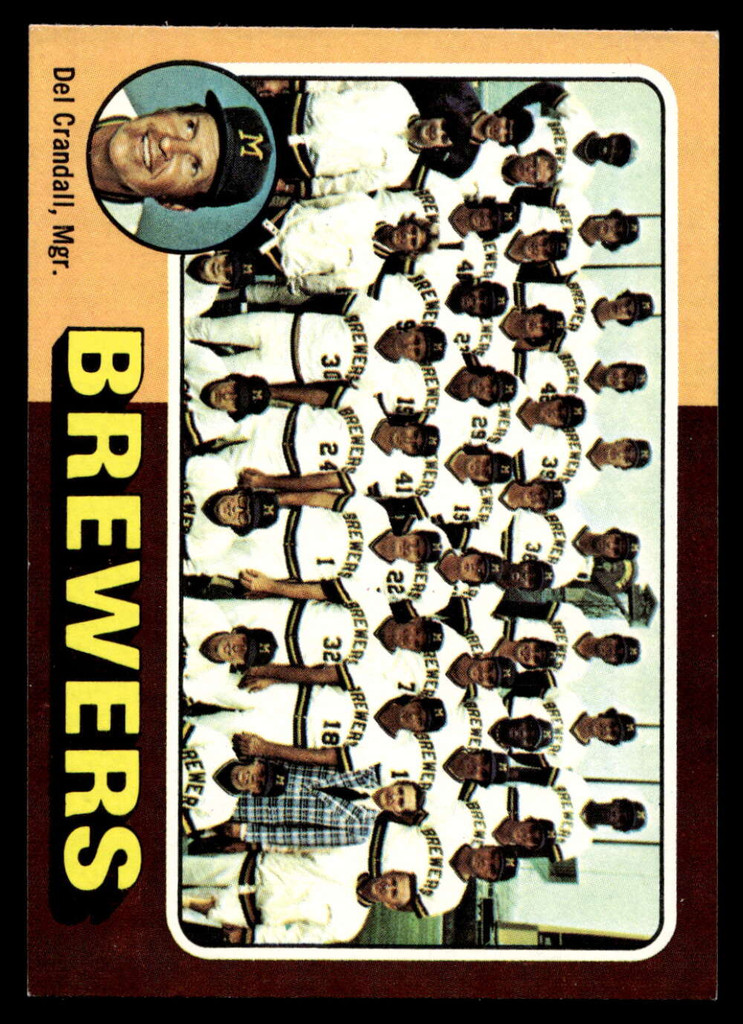 1975 Topps Mini #384 Del Crandall MG Near Mint+  ID: 527430