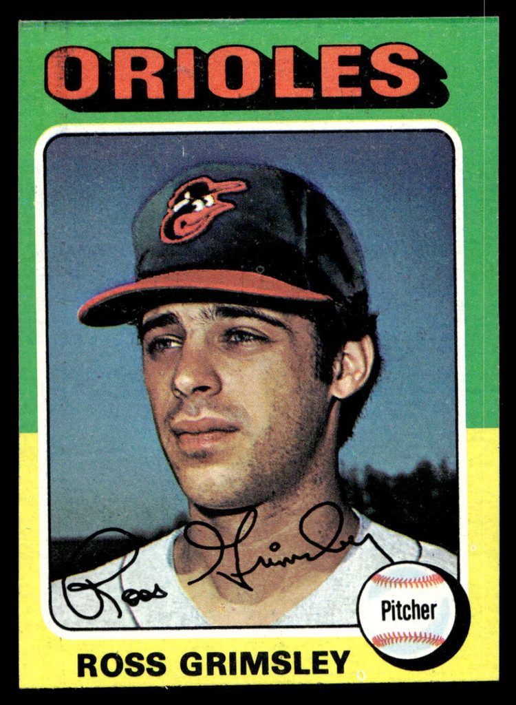 1975 Topps Mini #458 Ross Grimsley Ex-Mint  ID: 527502