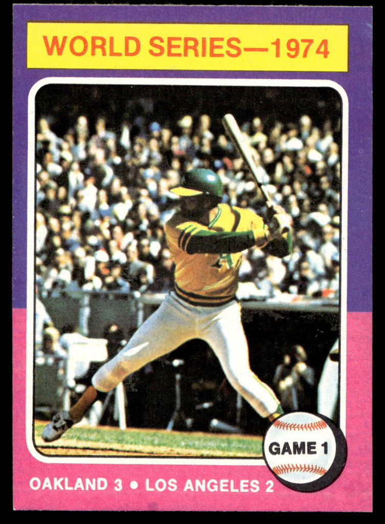 1975 Topps Mini #461 World Series Game 1 Near Mint  ID: 527505