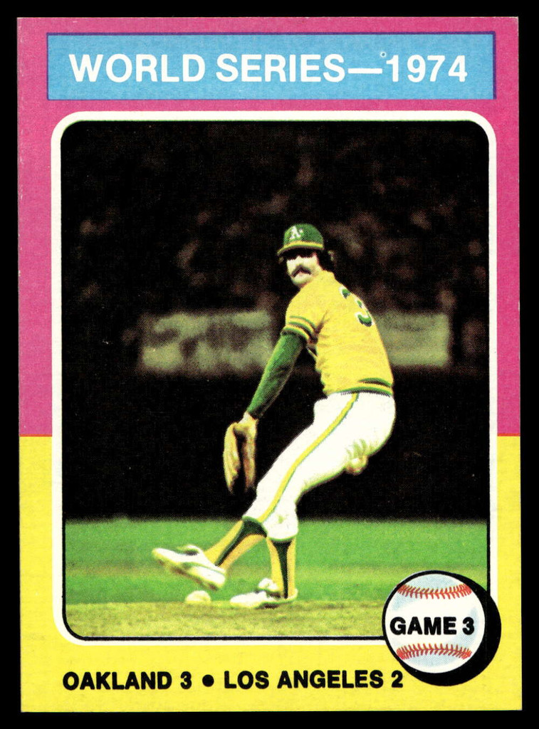 1975 Topps Mini #463 World Series Game 3 Near Mint+  ID: 527507
