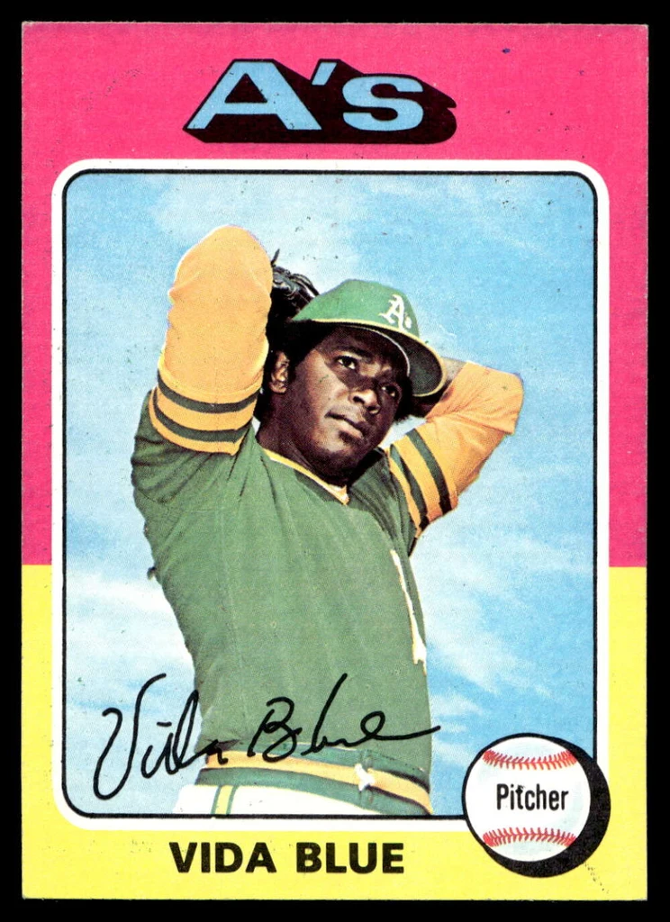 1975 Topps Mini #510 Vida Blue Near Mint+  ID: 527863