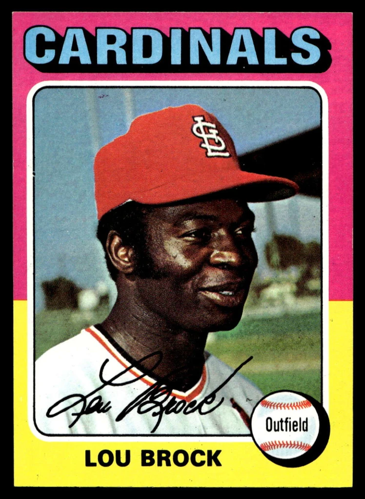 1975 Topps Mini #540 Lou Brock Near Mint+  ID: 527892