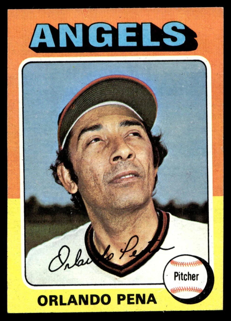 1975 Topps Mini #573 Orlando Pena Near Mint+ 