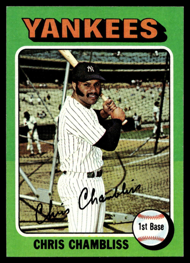1975 Topps Mini #585 Chris Chambliss Near Mint+ measures short 