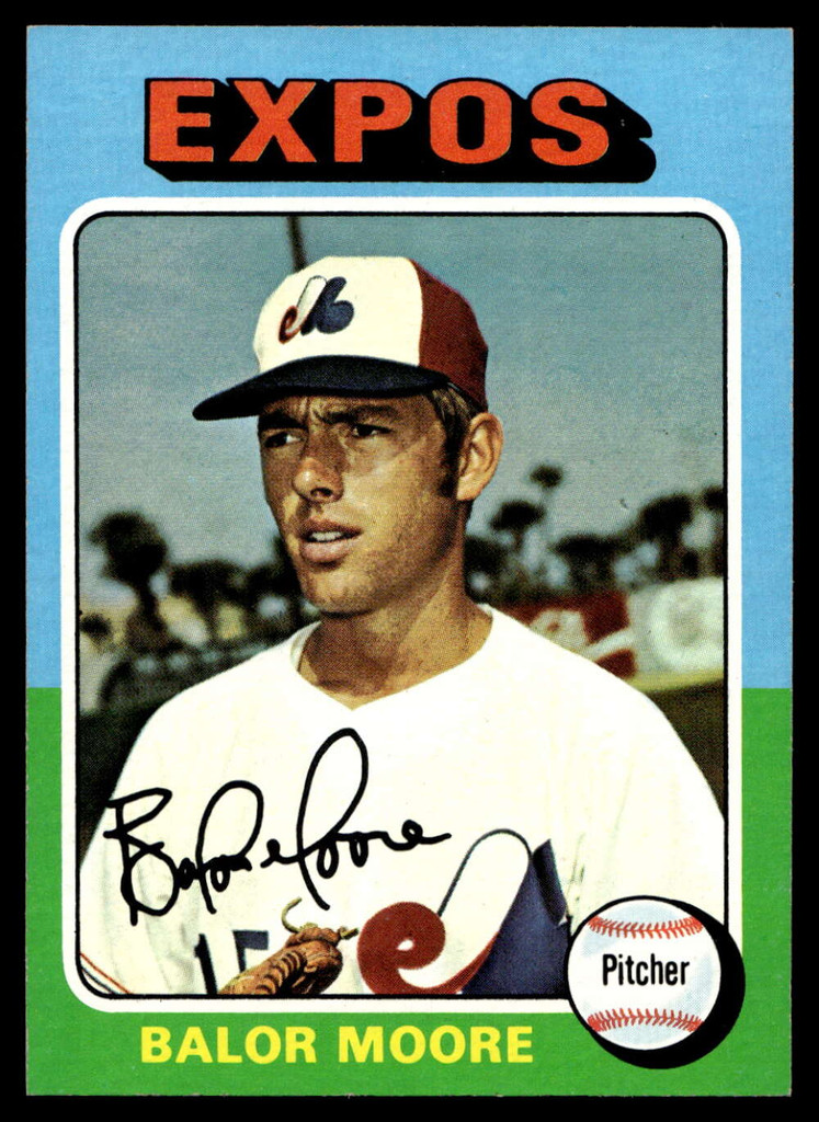 1975 Topps Mini #592 Balor Moore Near Mint  ID: 527941