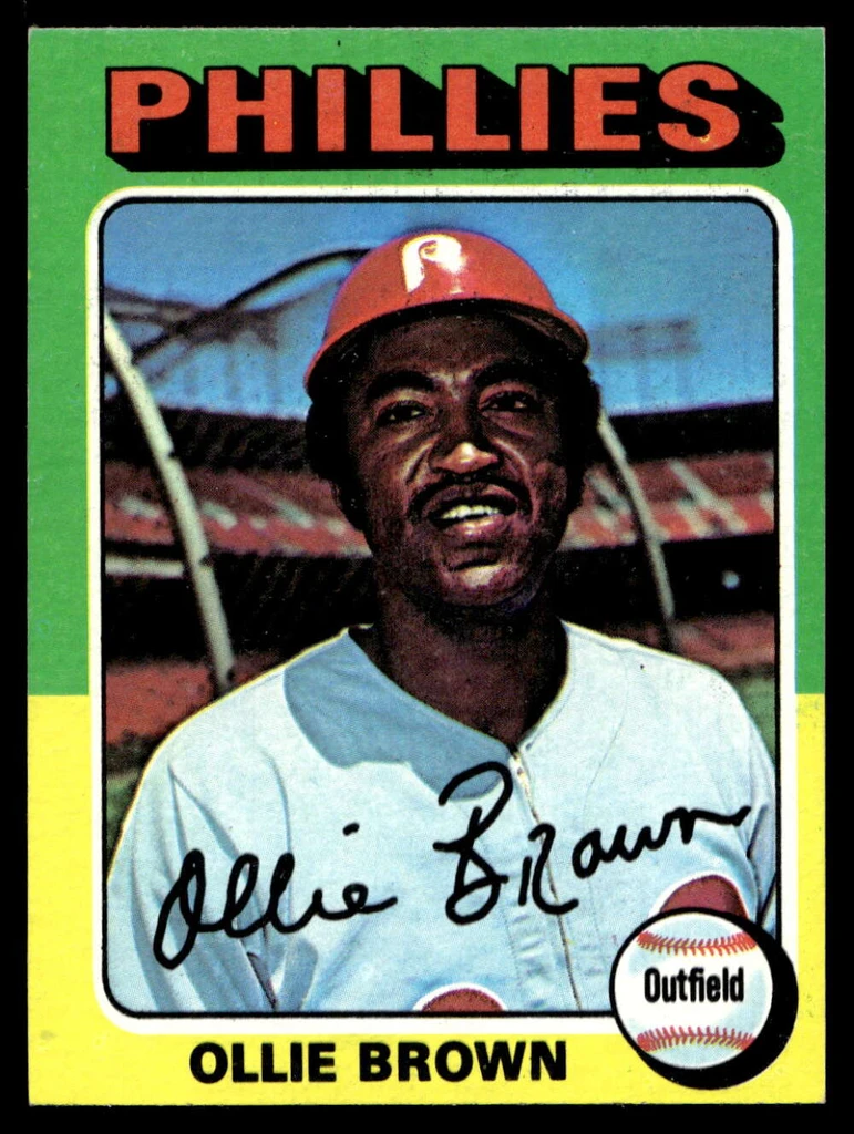 1975 Topps Mini #596 Ollie Brown Near Mint  ID: 527945