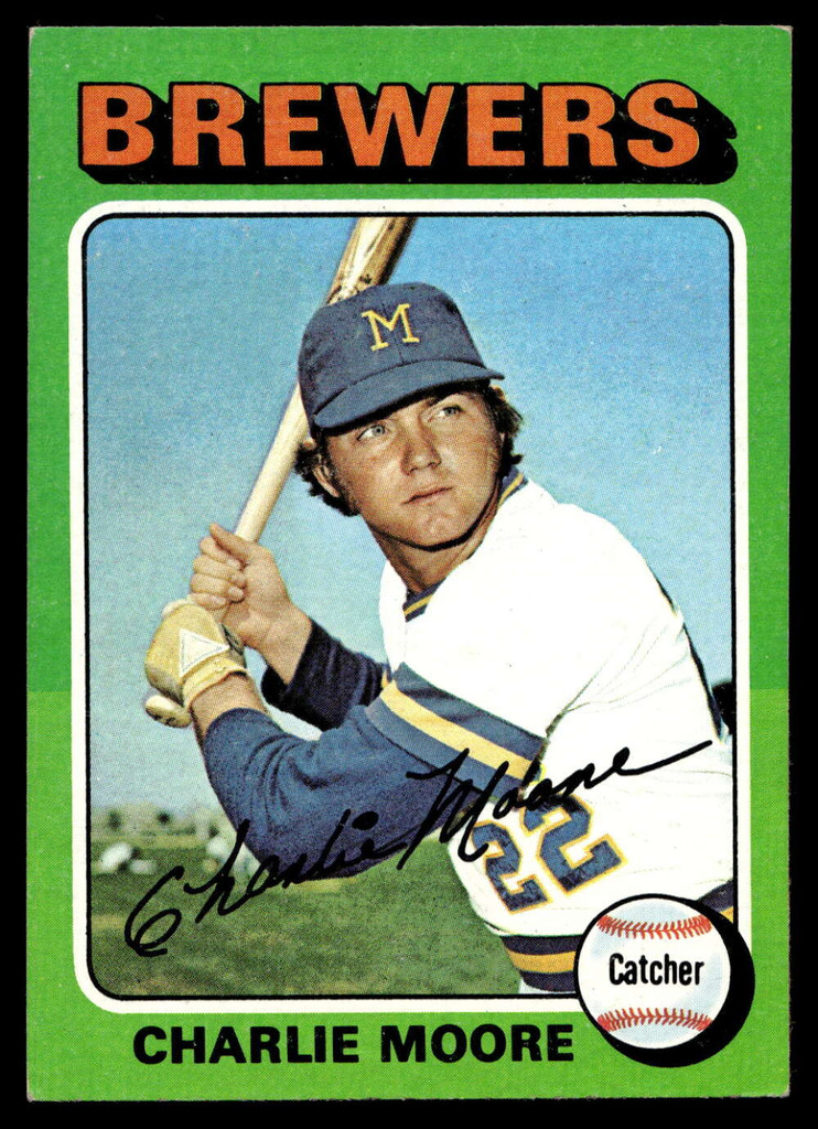 1975 Topps Mini #636 Charlie Moore Near Mint+  ID: 527978