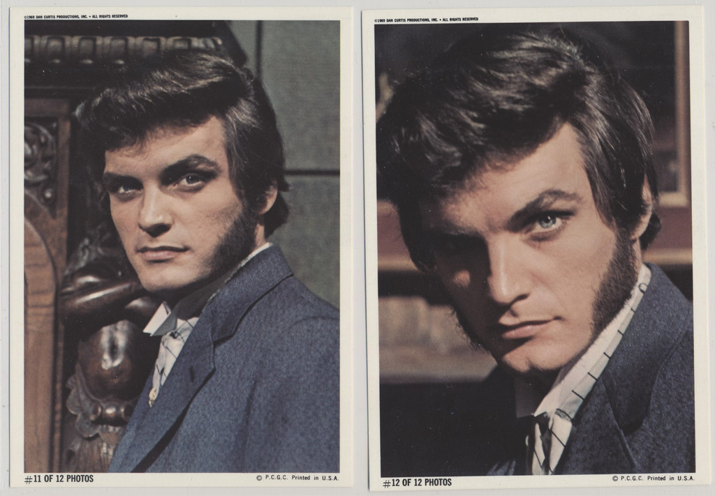 1969 PHILLY Dark Shadows Quentin Collins (David Shelby) Oversized Post Cards Partial Set 10/12  #*sku37795