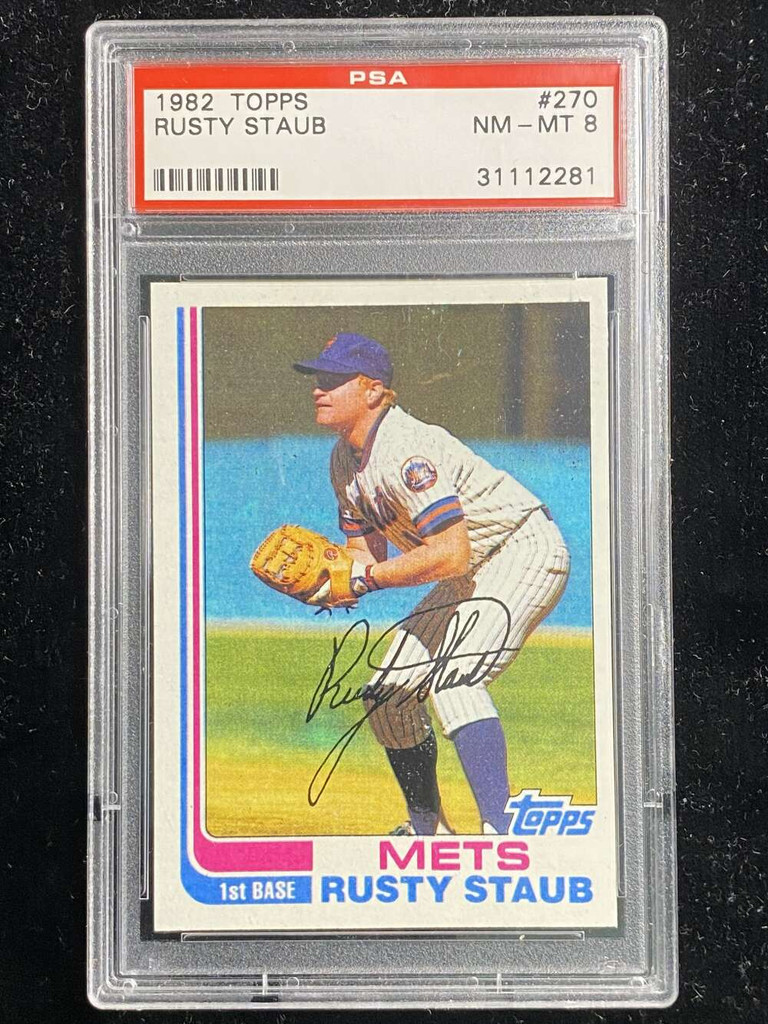 1982 Topps #270 Rusty Staub Mets PSA 8 NM-Mint