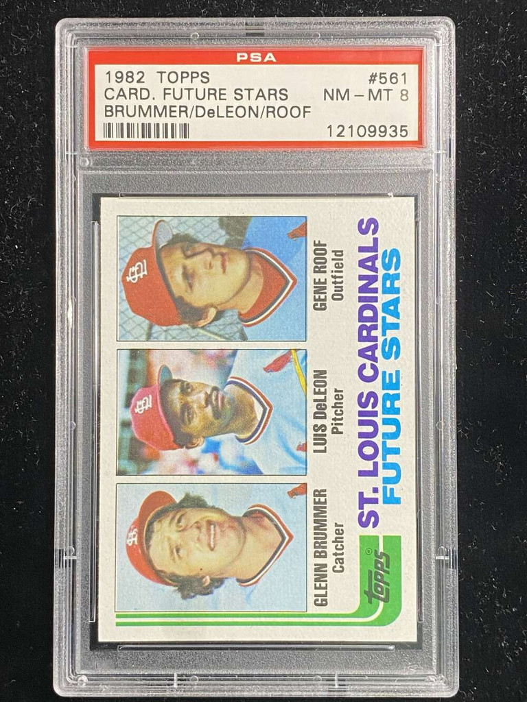 1982 Topps #561 Glenn Brummer Cardinals PSA 8 NM-Mint Future Stars