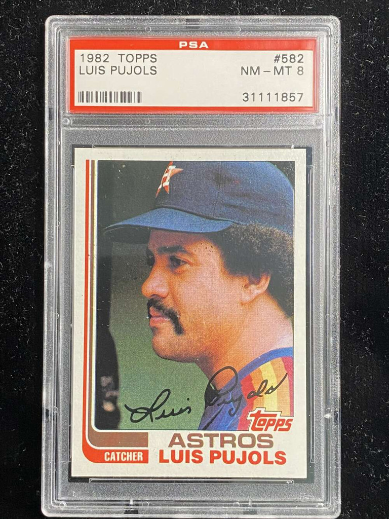 1982 Topps #582 Luis Pujols Astros PSA 8 NM-Mint