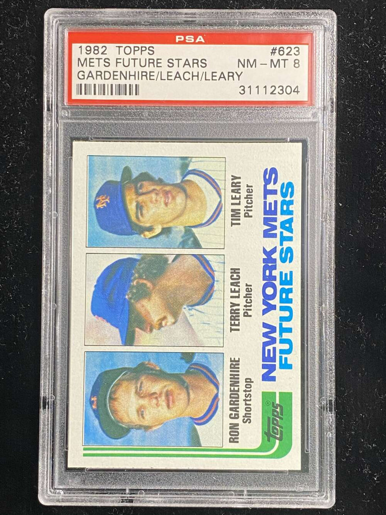 1982 Topps #623 Tim Leary Mets PSA 8 NM-Mint Future Stars Gardenhire Leach