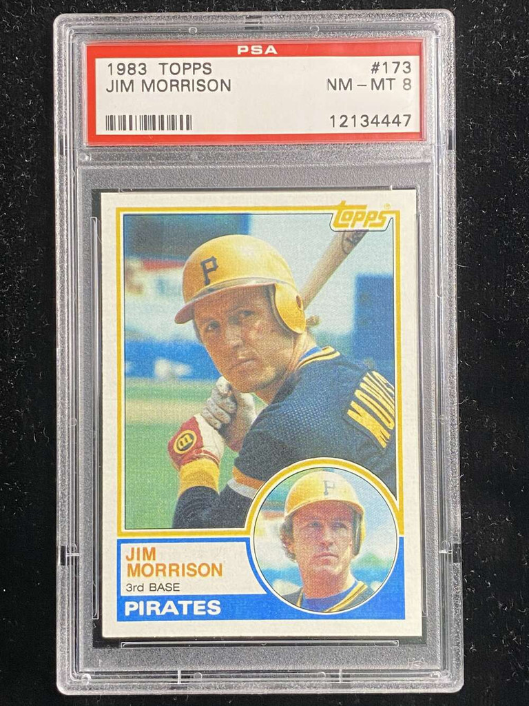1983 Topps #173 Jim Morrison Pirates PSA 8 NM-Mint