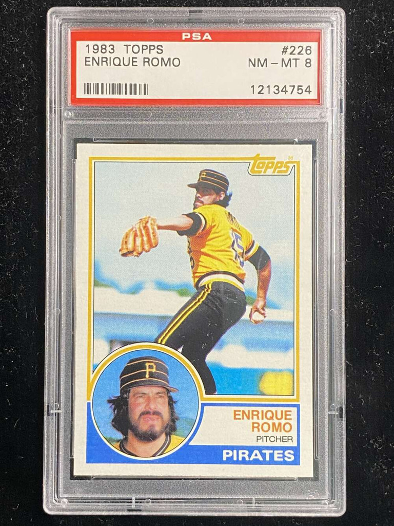 1983 Topps #226 Enrique Romo Pirates PSA 8 NM-Mint