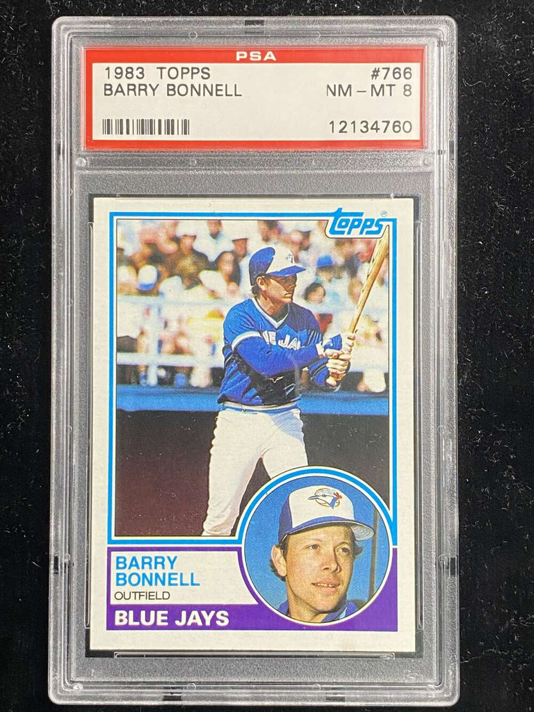 1983 Topps #766 Barry Bonnell Blue Jays PSA 8 NM-Mint