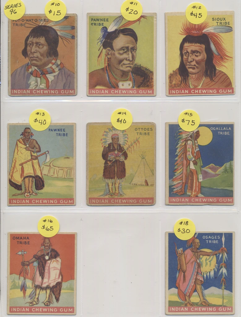 1933 Goudey R73 Indians Series of 96 (Red Panel) Lot of 69/72 (VERY HIGH GRADE LOT)  #*sku37797