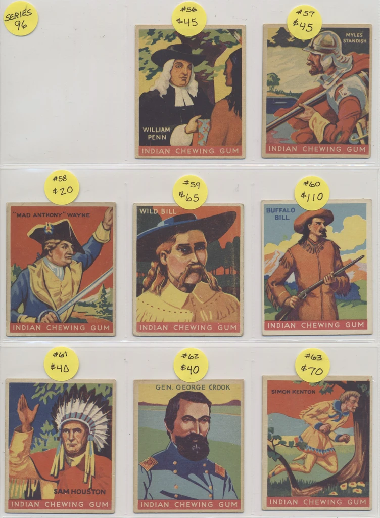1933 Goudey R73 Indians Series of 96 (Red Panel) Lot of 69/72 (VERY HIGH GRADE LOT)  #*sku37797