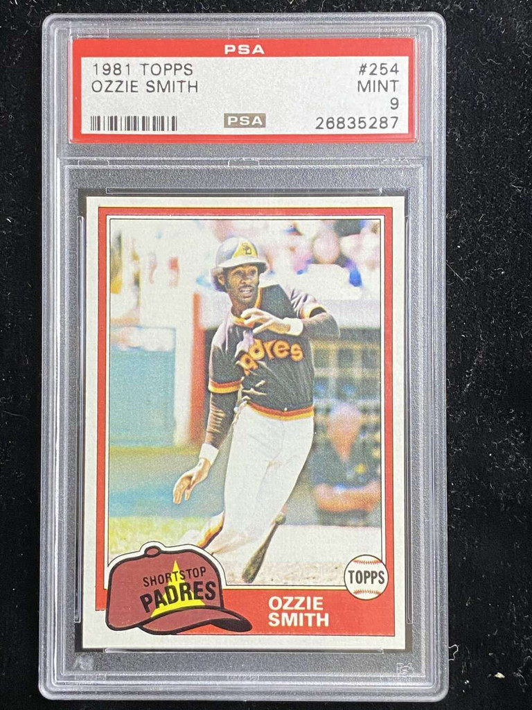 1981 Topps #254 Ozzie Smith Padres PSA 9 Mint