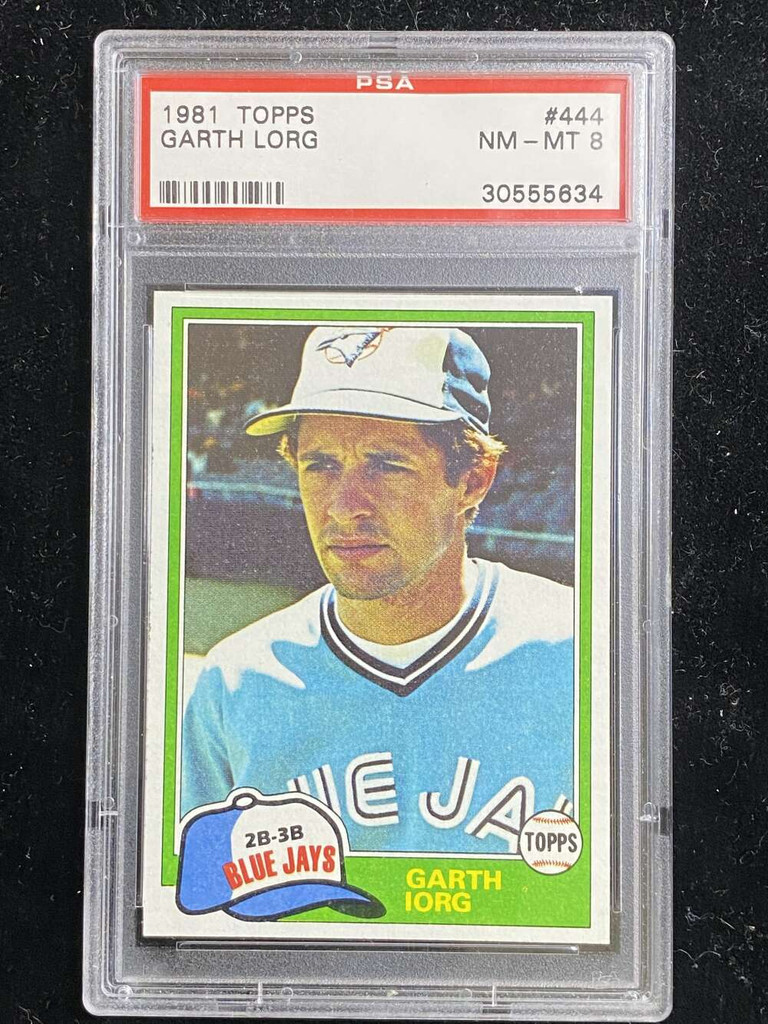 1981 Topps #444 Garth Iorg Blue Jays PSA 8 NM-Mint