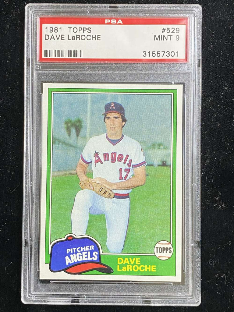 1981 Topps #529 Dave LaRoche Angels PSA 9 Mint