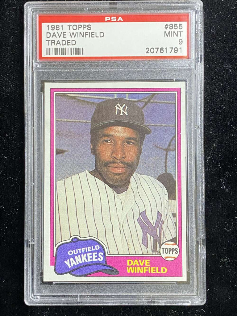 1981 Topps Traded #855 Dave Winfield Yankees PSA 9 Mint