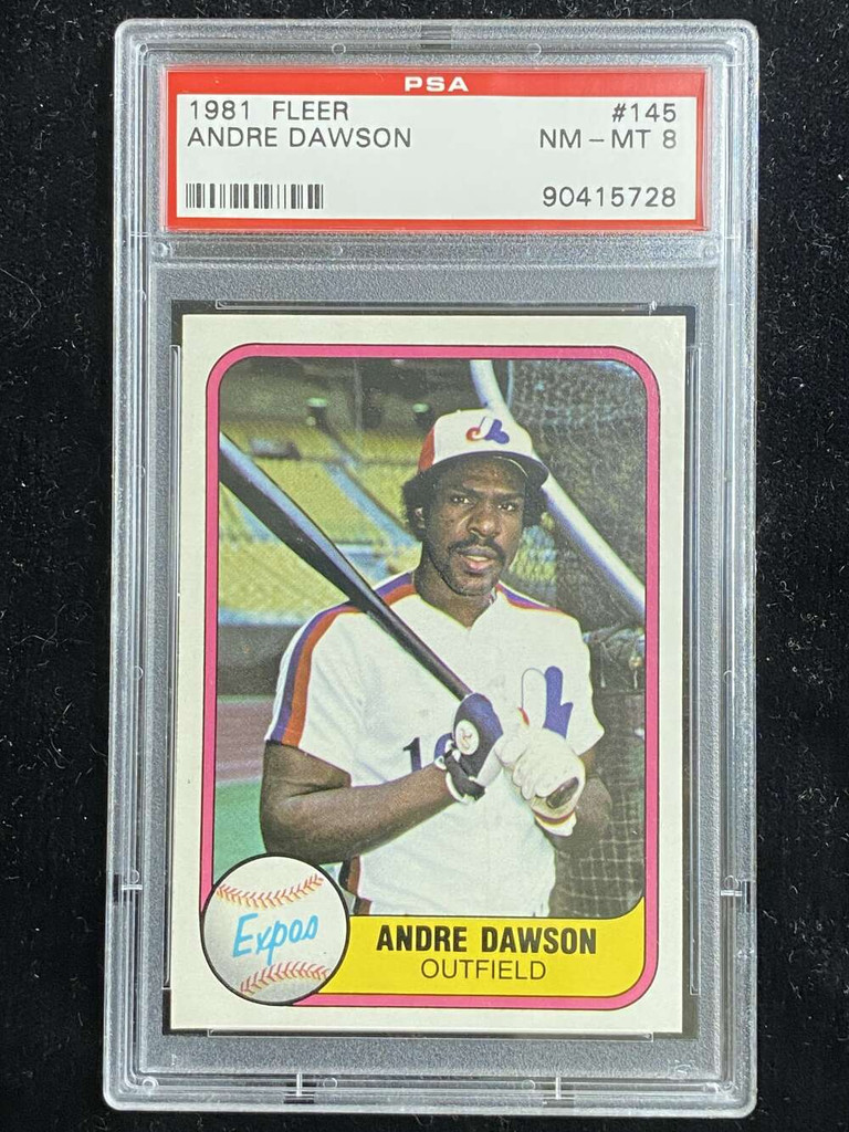 1981 Fleer #145 Andre Dawson Expos PSA 8 NM-Mint