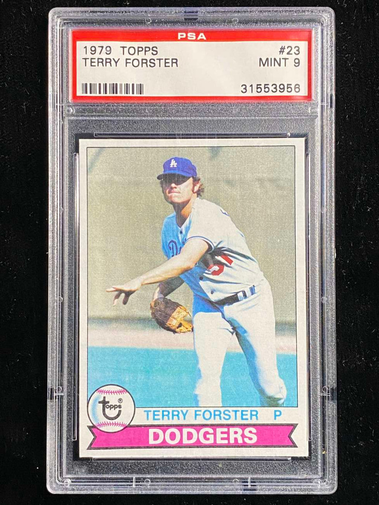 1979 Topps #23 Terry Forester Dodgers PSA 9 Mint